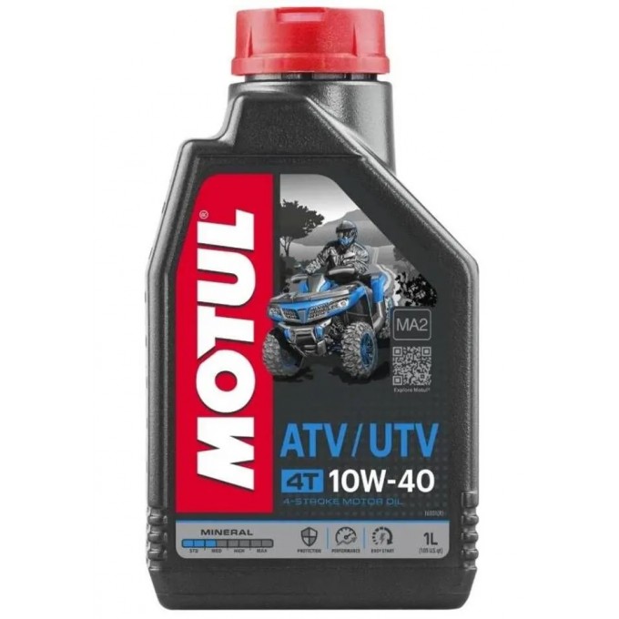 Моторное масло MOTUL минеральное ATV-UTV 4T 10W40 1л 100052096785