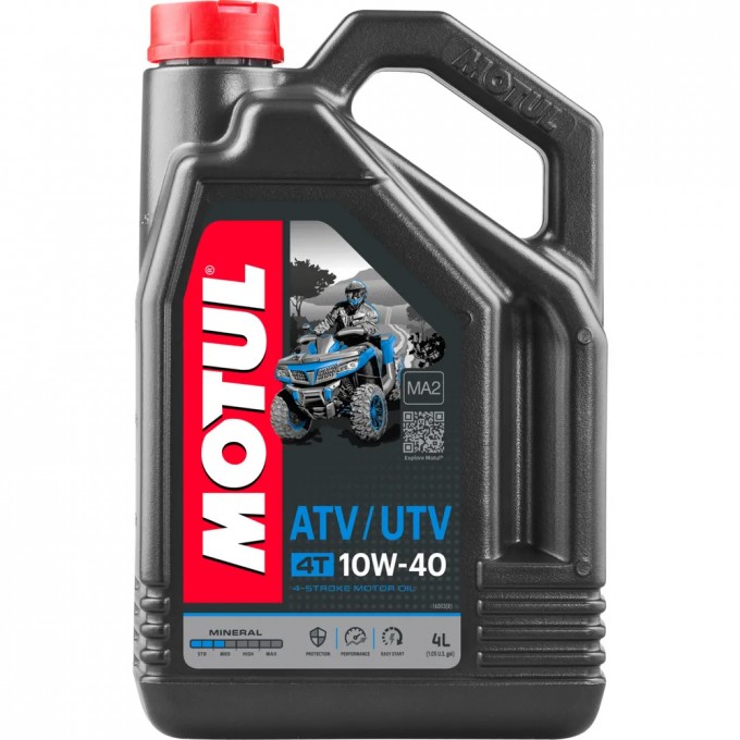Моторное масло MOTUL минеральное ATV-UTV 4T 10W40 4л 100052096786