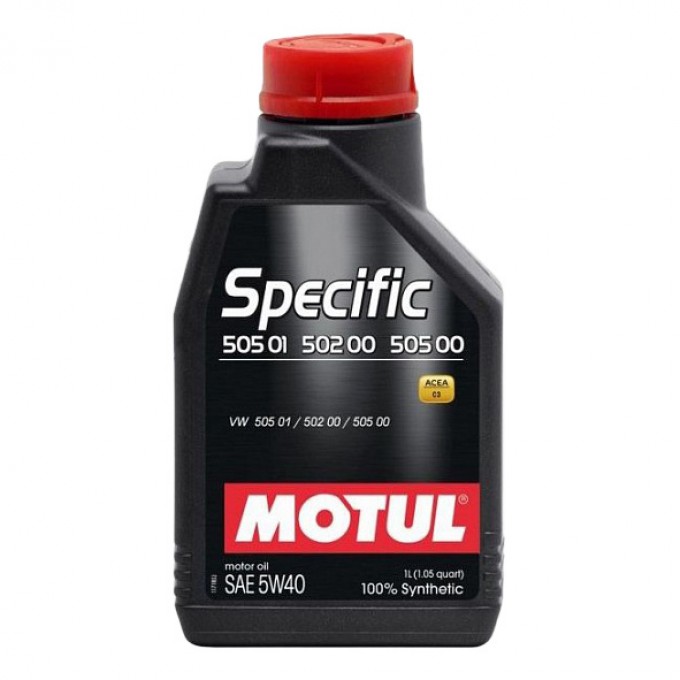Моторное масло MOTUL синтетическое SPECIFIC 502 00/505 00/505 01 5W40 1л 101573