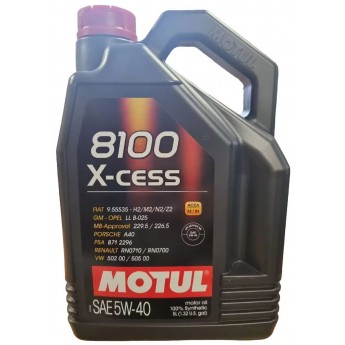 Моторное масло MOTUL 8100 X-Cess 102870 5W40 5л