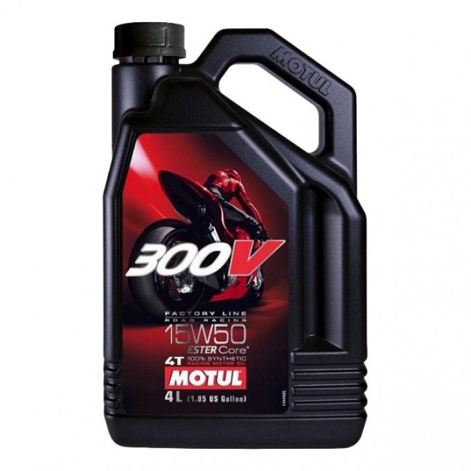 Моторное масло MOTUL 300V 4T Factory Line Road Racing 15W-50 4л 104129