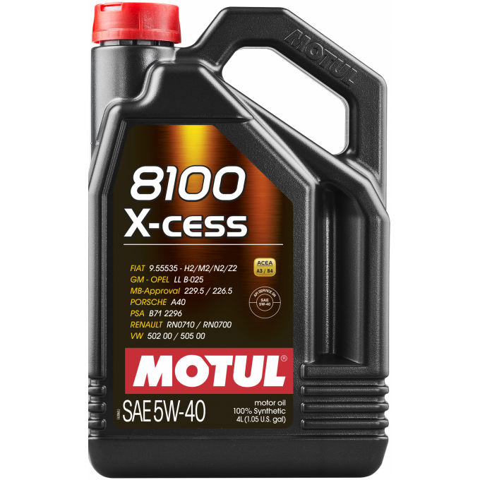Моторное масло MOTUL 8100 X-cess 5W40 4л 104256