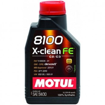 Моторное масло MOTUL 8100 X-Clean FE 5W30 1л