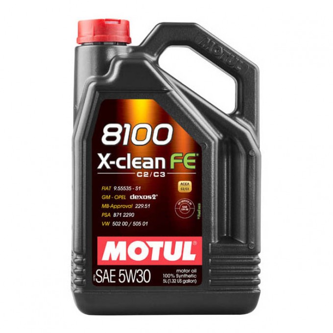 Моторное масло MOTUL 8100 X-Clean FE 5W30 5л 104777