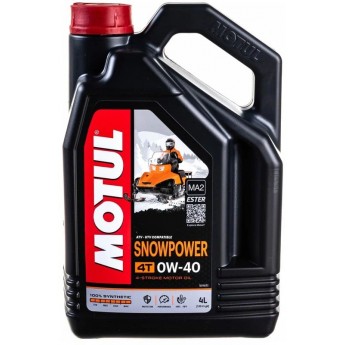 Моторное масло MOTUL SnoWpoWer 4T 0W40 4л