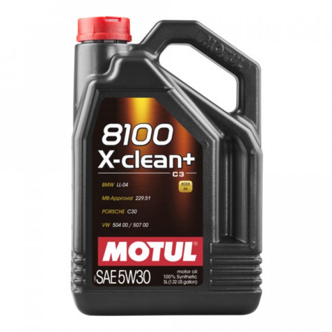 Моторное масло MOTUL 8100 X-Clean+ 5W30 5л 106377