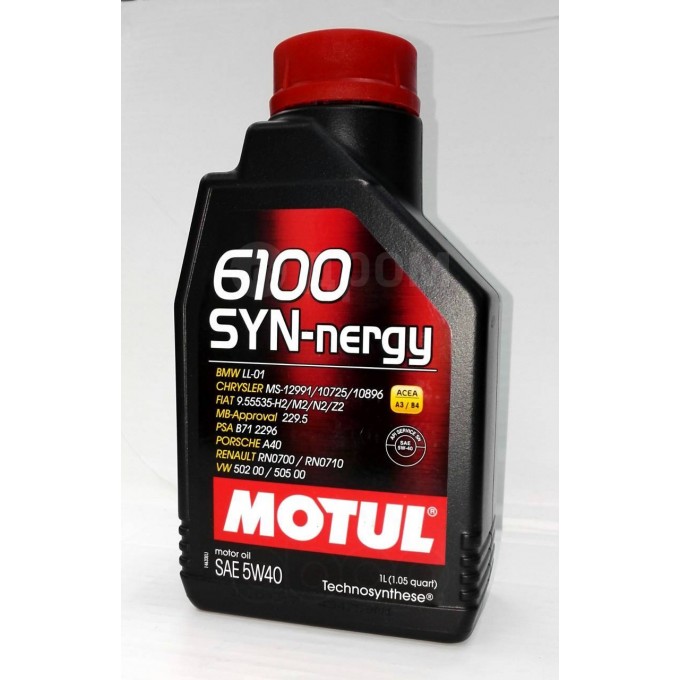 Моторное масло MOTUL 6100 Synergie 5W40 1л 107975