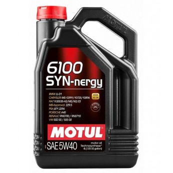 Моторное масло MOTUL 6100 Syn-Nergy 5W40 4л