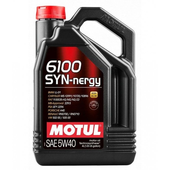 Моторное масло MOTUL 6100 Syn-Nergy 5W40 4л 107978