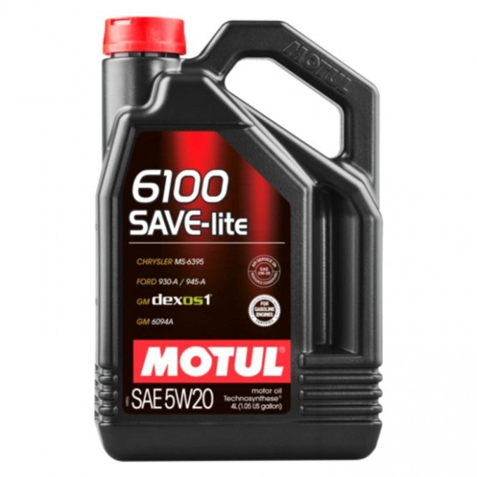 Моторное масло MOTUL 6100 Save-Lite 5W20 4л 108030