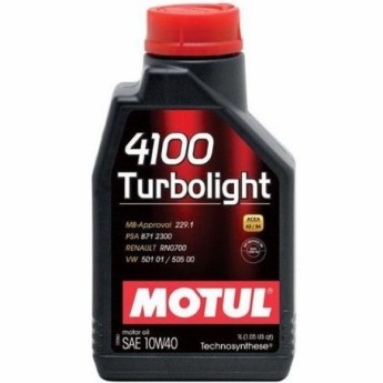 Моторное масло MOTUL 4100 TURBOLIGHT 10W40 (1л) Technosynthese