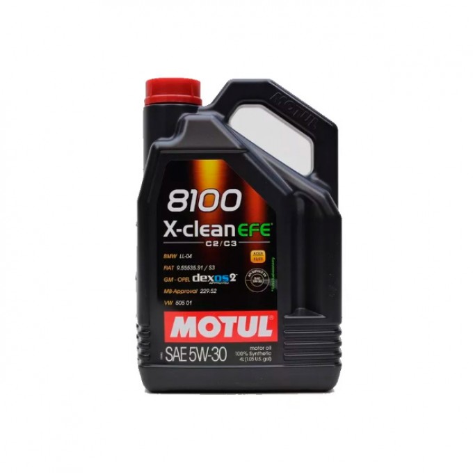 Моторное масло MOTUL 8100 X-Clean EFE 5W30 4л 109171