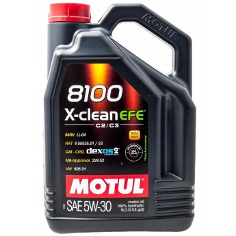 Моторное масло MOTUL 8100 X-Clean EFE 109471 5W30 5л