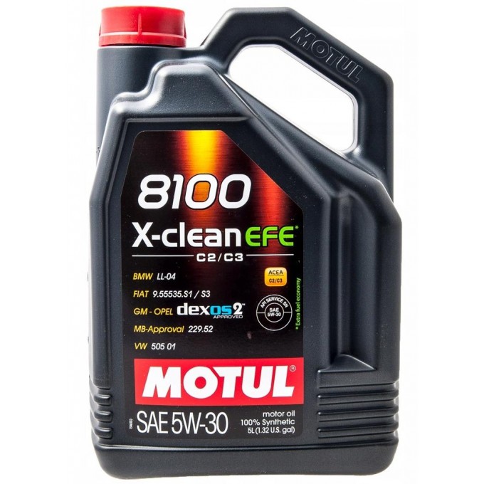 Моторное масло MOTUL 8100 X-Clean EFE 5W30 5л 109471