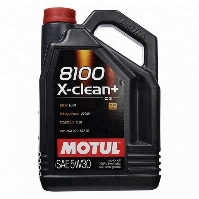 Моторное масло MOTUL 8100 X-Clean 5W30 5л 109535