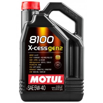 Моторное масло MOTUL 8100 X-Cess Gen2 5W40 5л