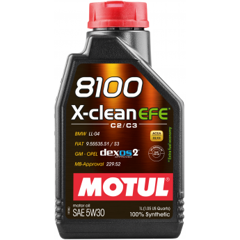 Моторное масло MOTUL 8100 X-Clean Efe 5W30 1л