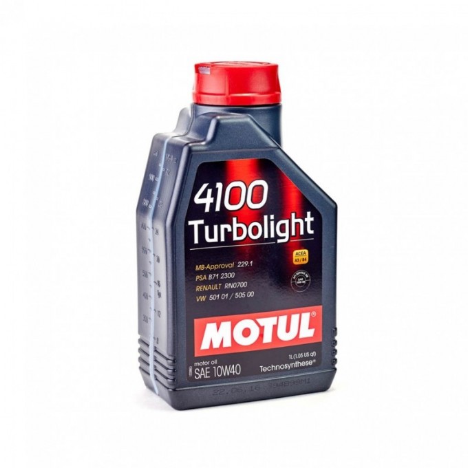 Моторное масло MOTUL 4100 TURBOLIGHT 10W40 (1л) VN Technosynthese 111693