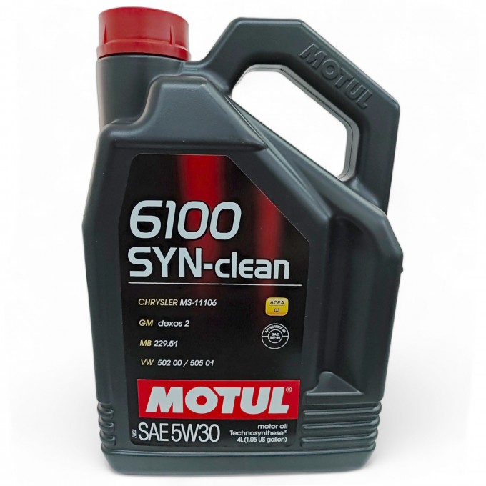 Моторное масло MOTUL 6100 SYN-CLEAN 5W30 (4л) Technosynthese 112134 112134-4