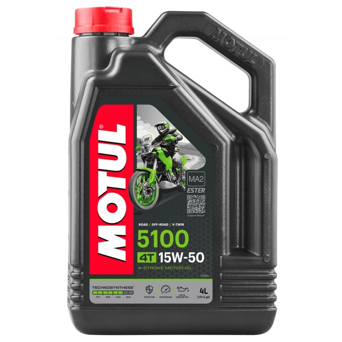 Моторное масло MOTUL 5100 4T 15W50 (4л) Technosynthese (мото) 112159 112159-4