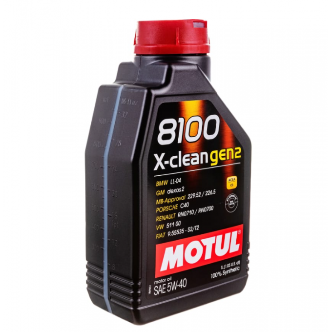 Моторное масло MOTUL синтетическое 8100 X-CLEAN GEN2 5W40 1л 112467