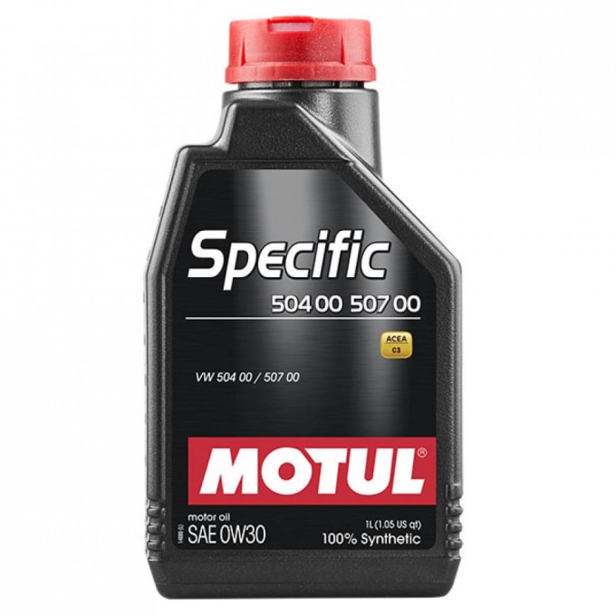 Моторное масло MOTUL синтетическое SPECIFIC 504 00 507 00 0W30 1л 15965580