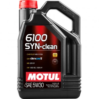 Моторное масло MOTUL 6100 SYN-CLEAN 5W-30, 5 л