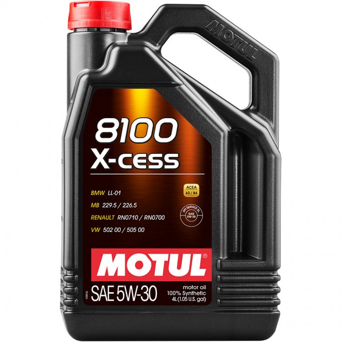 Моторное масло MOTUL 8100 X-cess 5W-30, 4 л 720607600