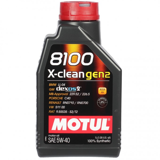 Моторное масло MOTUL 8100 X-clean gen2 5W-40, 1 л 720608600