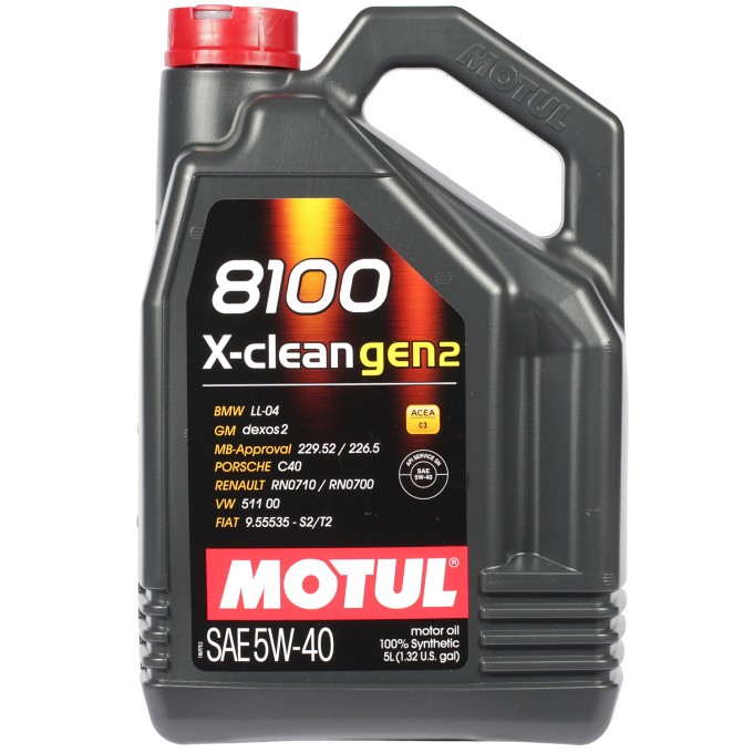 Моторное масло MOTUL 8100 X-clean gen2 5W-40, 5 л 720608700