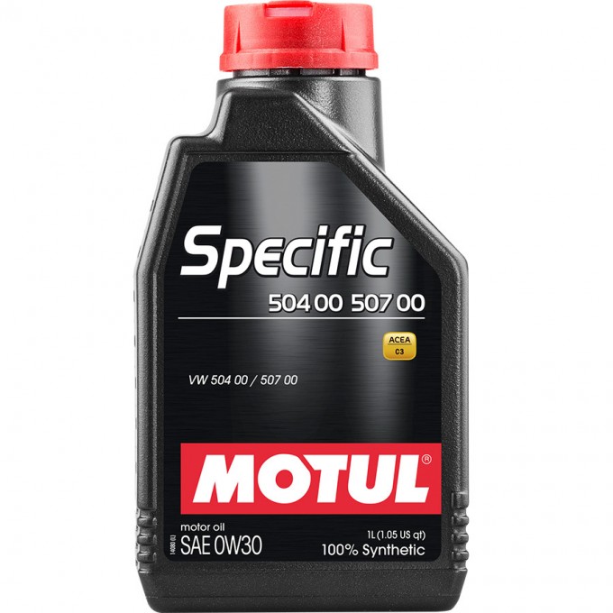 Моторное масло MOTUL Specific 504.00/507.00 0W-30, 1 л 720610400