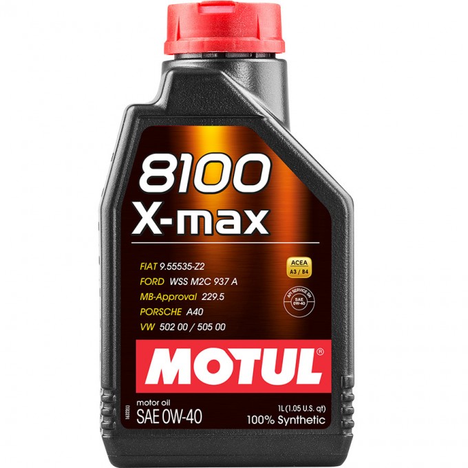 Моторное масло MOTUL 8100 X-max 0W-40, 1 л CS3416000