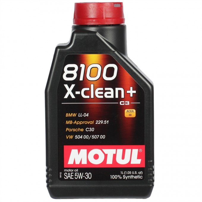Моторное масло MOTUL 8100 X-clean+ 5W-30, 1 л CS3426100